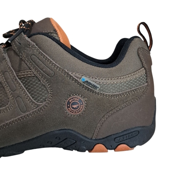 Hi-Tec Quadra II Waterproof Hiking Shoes Men’s 13 Taupe/Burnt Orange - Picture 8 of 16